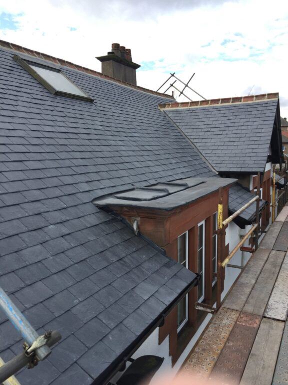 Slate roofing for carehome in falkirk