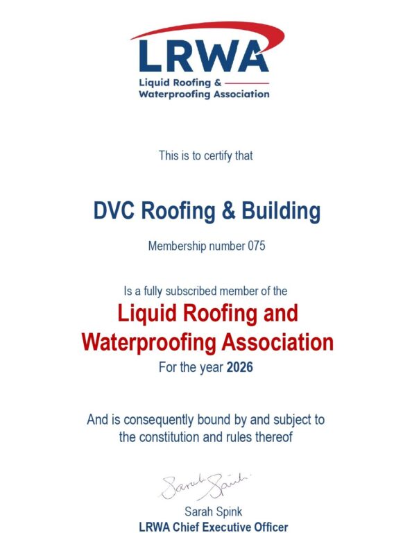 DVC Commercial Roofing Accreditations