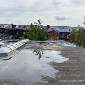 Ponding Water on a Flat Roof: Causes, Risks & Solutions